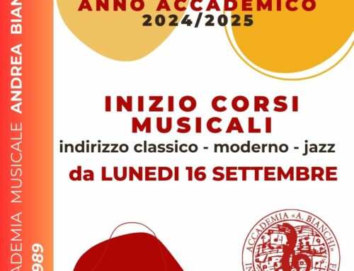 Inizio nuovo anno accademico 2024/2025