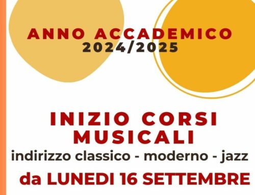 Inizio nuovo anno accademico 2024/2025